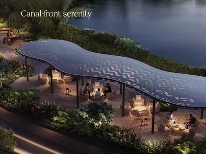 Trạm nghỉ chân ven rạch Bà Dạt tại Eaton Park.